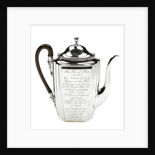 Silver coffee pot presented to the naval physician Dr Thomas Trotter (1760-1832) by Henry Chawner