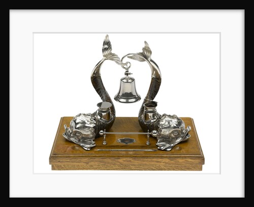Dolphin inkstand, belonging to Sir James Caird (1864-1954) by unknown