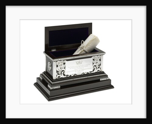Freedom casket presented to Admiral of the Fleet Lord Cunningham (1882-1963) by Walker & Hall
