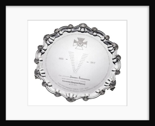 Silver salver presented to Vice-Admiral Jerzy Swirski by unknown