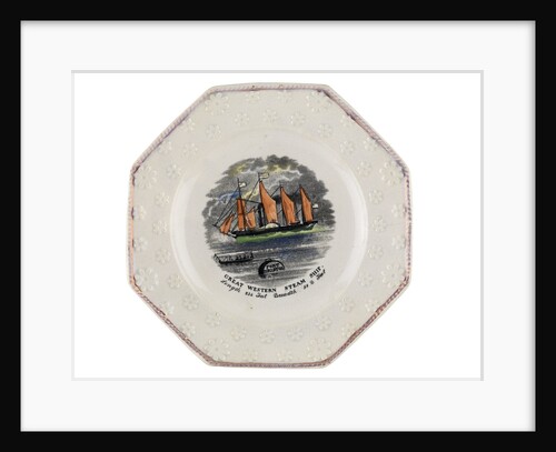Plate of Brunel's 'Great Western' by unknown