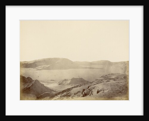 Winter quarters, HMS 'Discovery' from the hills abreast the ship by Thomas Mitchell