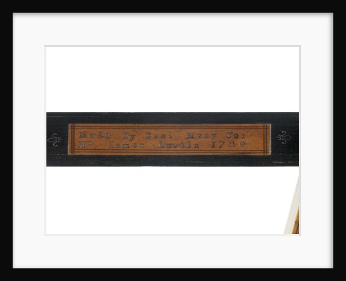 Backstaff - Inscription by Benjamin Macy