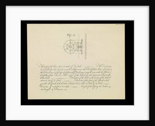 Figure 4 of 10 relating to Harrison's 4th marine timekeeper taken from 'The Principles of Mr Harrison’s Timekeeper’ (1767) by unknown