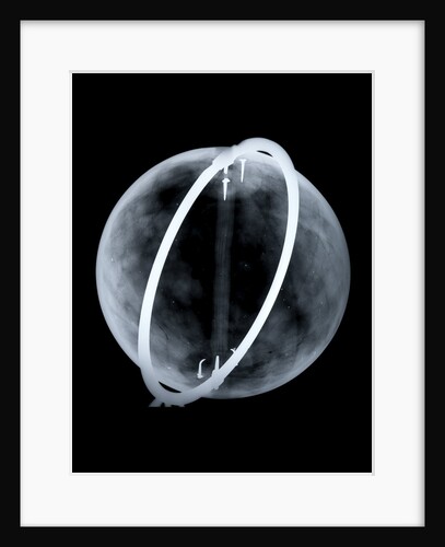 Globe x-ray by Johann Gabriel Doppelmayr