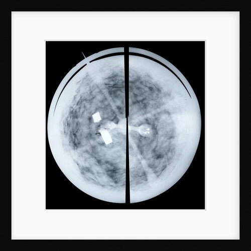 Globe x-ray by Jodocus Hondius Jr