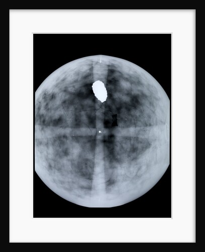 Globe x-ray by Jodocus Hondius