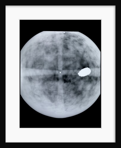 Globe x-ray by Jodocus Hondius