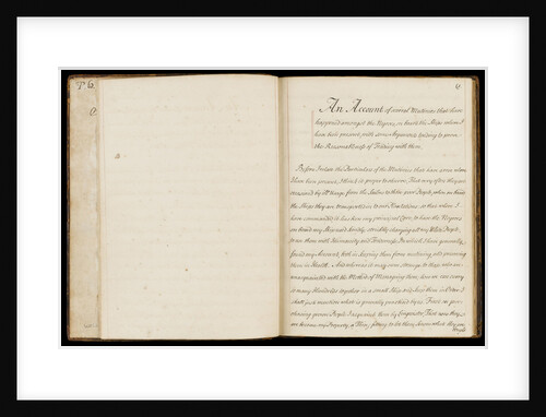 Report on the slave trade by unknown