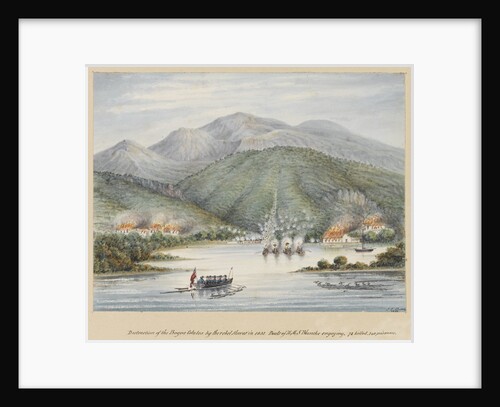 Destruction of the Boyne estates by the rebel slaves in 1831 by James Fuller Boxer