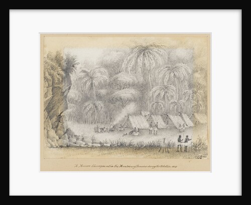 A Maroon Encampment in the Mountains of Jamaica during the Rebellion, 1832, Jamaica by James Fuller Boxer
