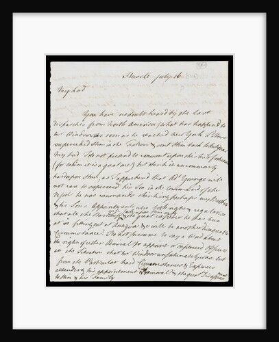 Letter from the Sandwich Papers by unknown
