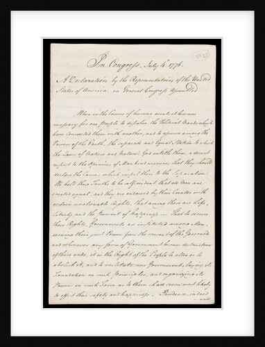 Letter from the Sandwich Papers by unknown