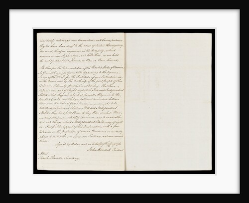 Letter from the Sandwich Papers by unknown