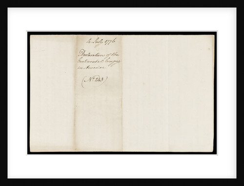 Letter from the Sandwich Papers by unknown