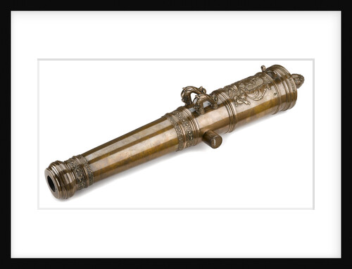 Brass smoothbore muzzle loading gun by C. Ouderogge