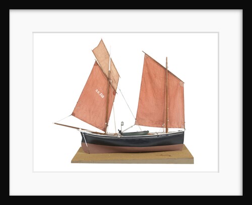 A full hull model of the mackerel driver 'Ebenezer' (1867) by Max T. Davey
