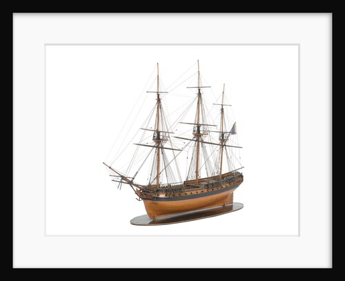 Model of a warship (1800); French; Frigate; 44-46 guns by unknown