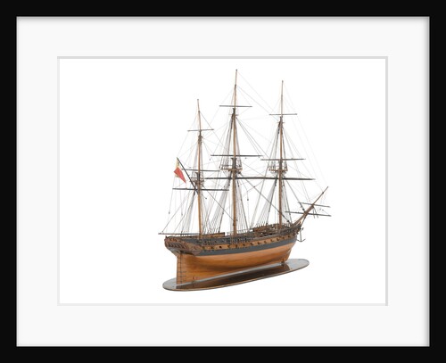 Model of a warship (1800); French; Frigate; 44-46 guns by unknown