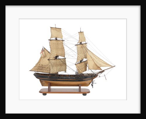 Brig fighting vessel, 14 guns by unknown