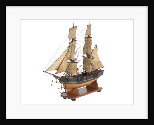 Brig fighting vessel, 14 guns by unknown