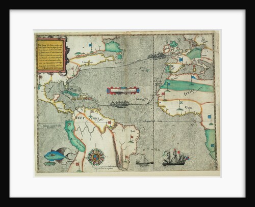 The famouse West Indian voyadge made by the Englishe fleete of 23 shippes and barkes by Baptista Boazio