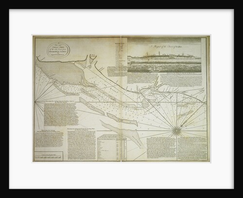 A new and correct chart of the sea coast, from Orfordness Lights to Prittlewell by John Diston