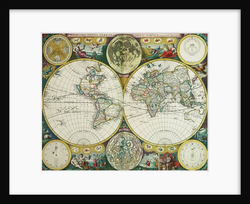 World map by John Seller, 1675 by John Seller