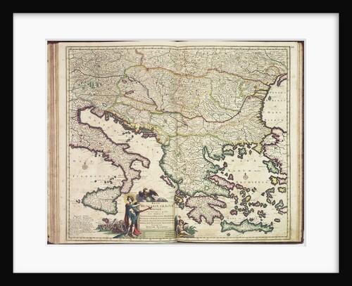Justus Danckers's atlas: Hungary and Greece by Justus Danckers