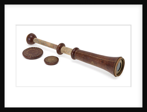Galilean telescope, 1661, one of the oldest dated telescopes in Britain by Jacob Cunigham