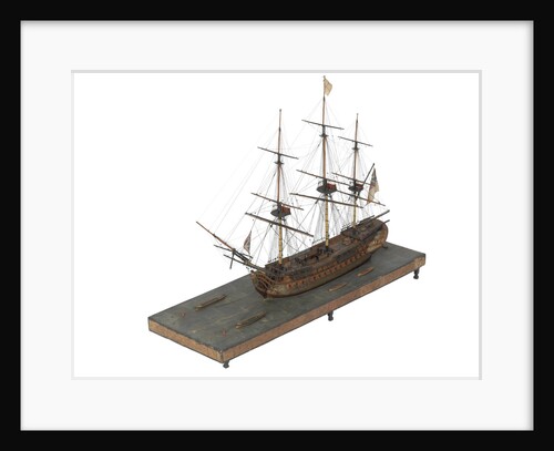 Warship (Fr, circa 1800) by unknown