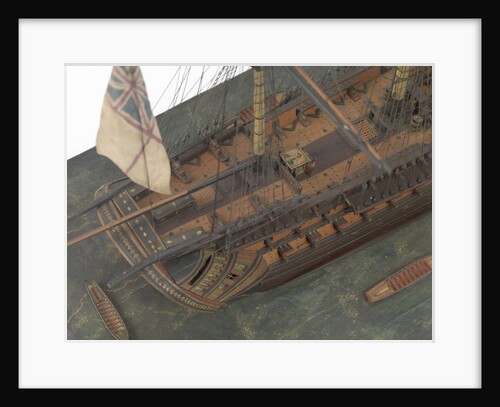 Warship (Fr, circa 1800) by unknown