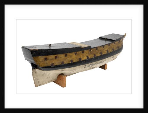 A model of 'Ludlow Castle' (1723) warship, forth rate, 40-guns by unknown