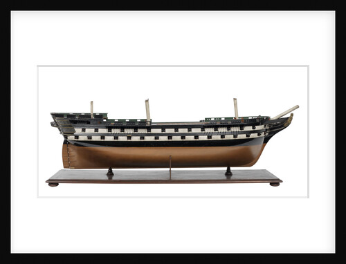 Second rate warship, 80 guns by Unknown