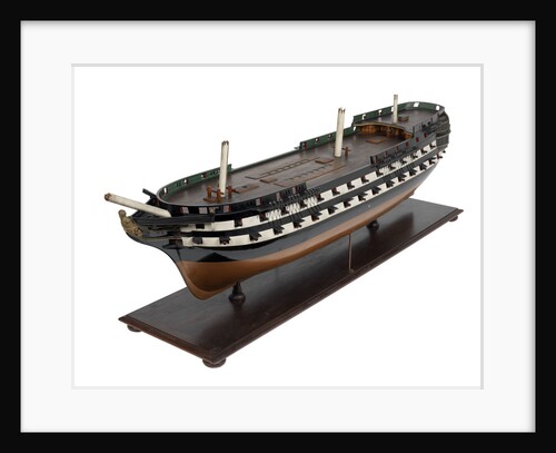 Second rate warship, 80 guns by unknown