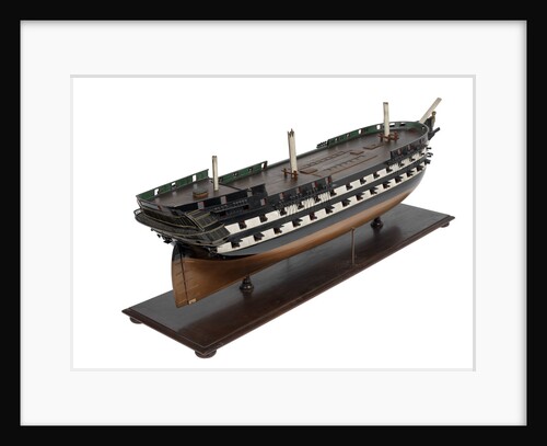 Second rate warship, 80 guns by unknown