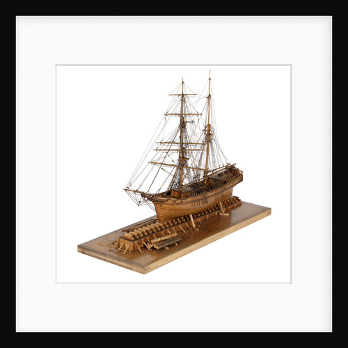 Full hull model of 'Leon' (1880) port three quarter view by Harold A. Underhill