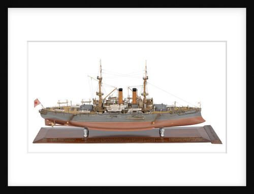 Shipbuilder's model of Japanese battleship HIJMS 'Fuji' (1896) by E. Roberts