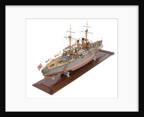 Shipbuilder's model of Japanese battleship HIJMS 'Fuji' (1896) by E. Roberts
