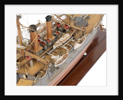 Shipbuilder's model of Japanese battleship HIJMS 'Fuji' (1896) by E. Roberts