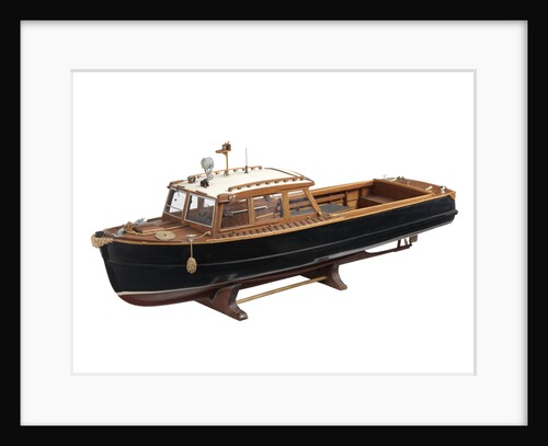 Service vessel; Police launch; River Thames launch by unknown
