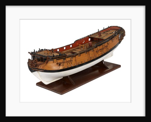 A model of a warship (1741), sixth rate, sloop, 24 guns by unknown