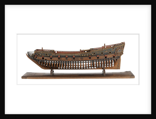 Model of a warship, frigate, 36-40 guns by unknown
