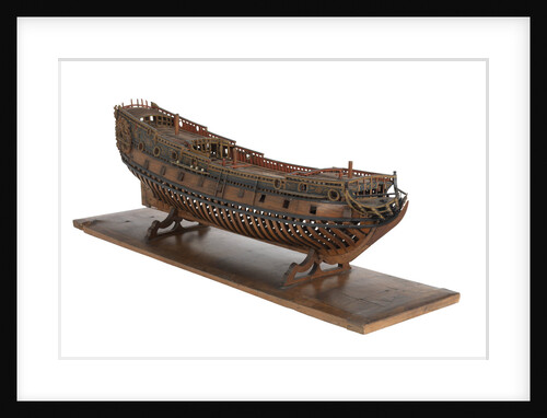 Model of a warship, frigate, 36-40 guns by unknown