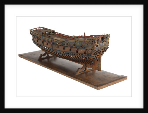Model of a warship, frigate, 36-40 guns by unknown