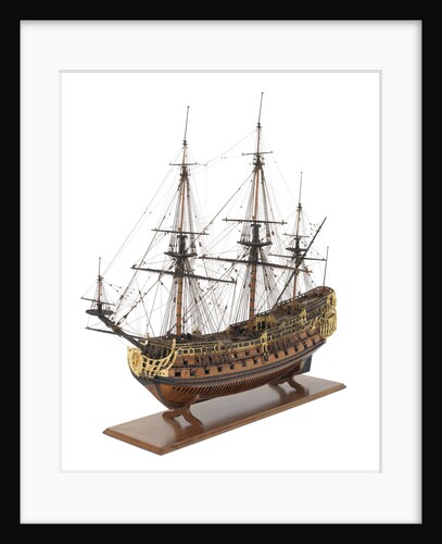 Ship of 90-guns by unknown