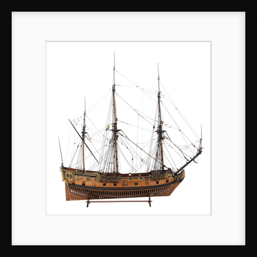 Model of a warship (1685), 40 guns by unknown
