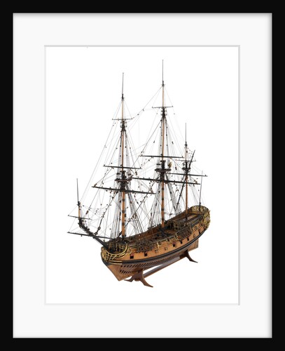 Model of a warship (1685), 40 guns by unknown