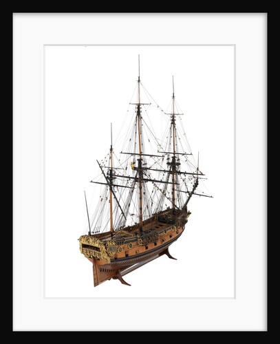 Model of a warship (1685), 40 guns by unknown