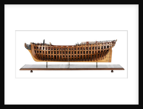 Contemporary full hull model of the 'Winchelsea' (circa 1764) a frigate of 32 guns by Thomas Burroughs